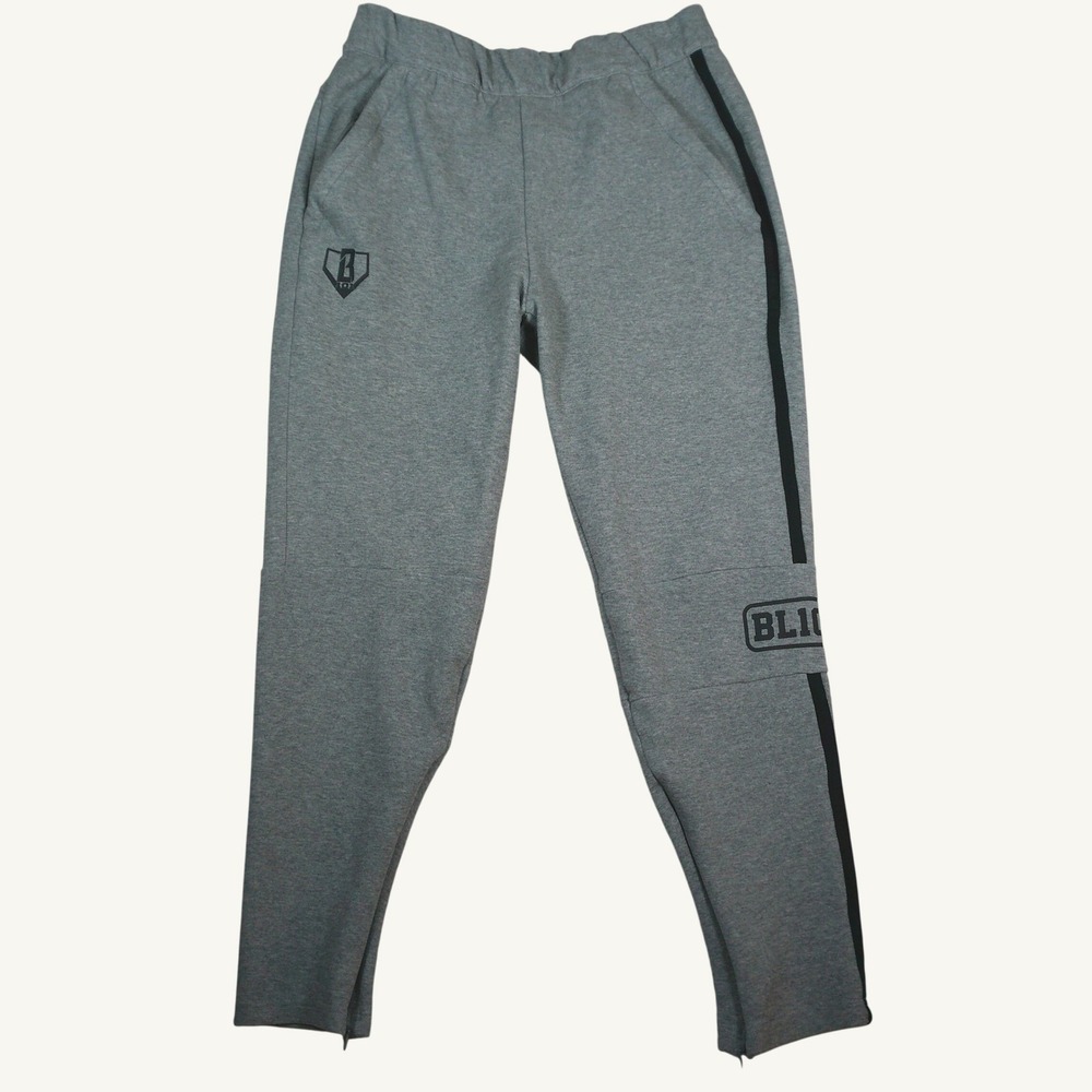 Baseball Lifestyle 101 Joggers Mens Medium Gray Excellent Tapered Sweatpants